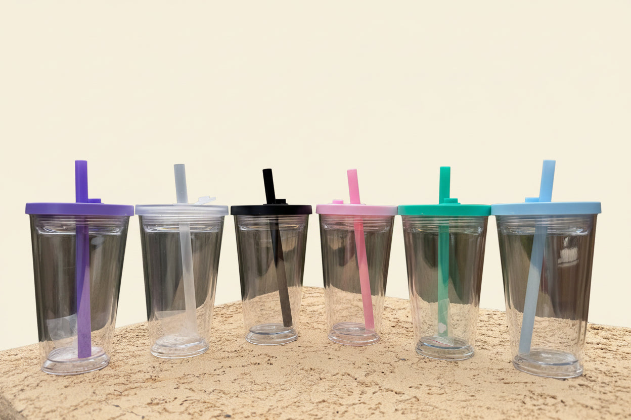 16oz Boba Straw Tumbler