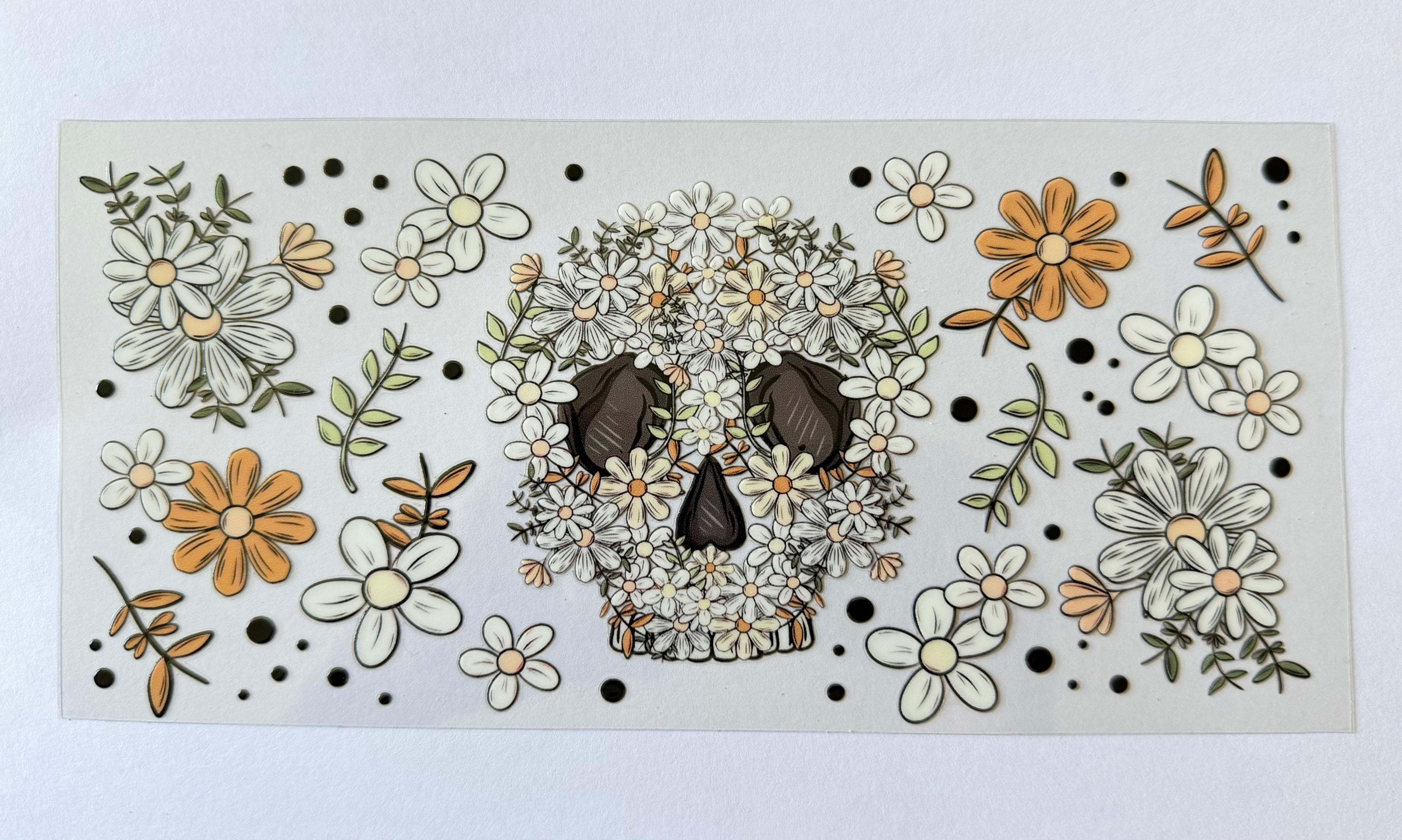 #43B Skull Flowers