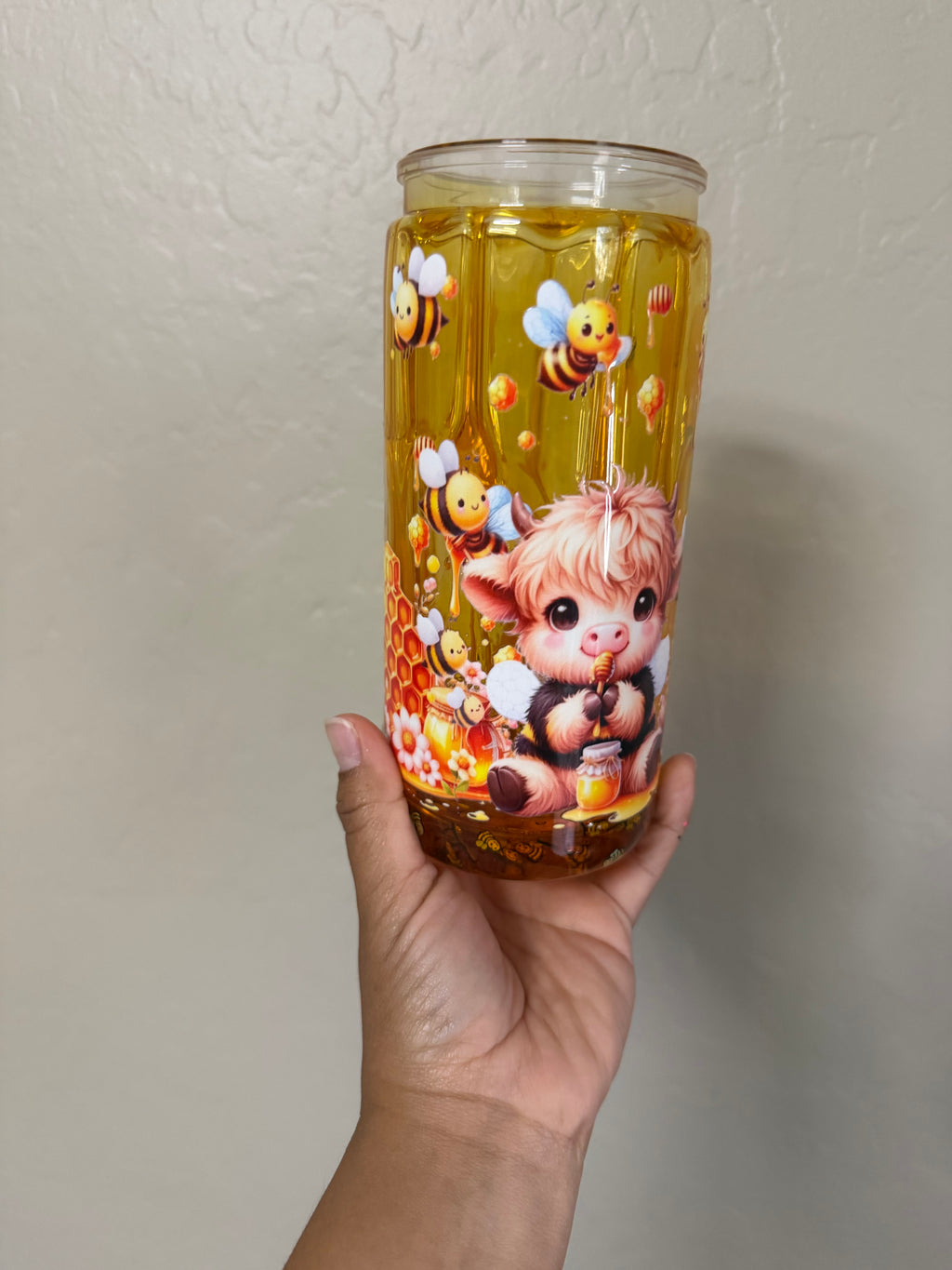 20oz Honey Drip Cow