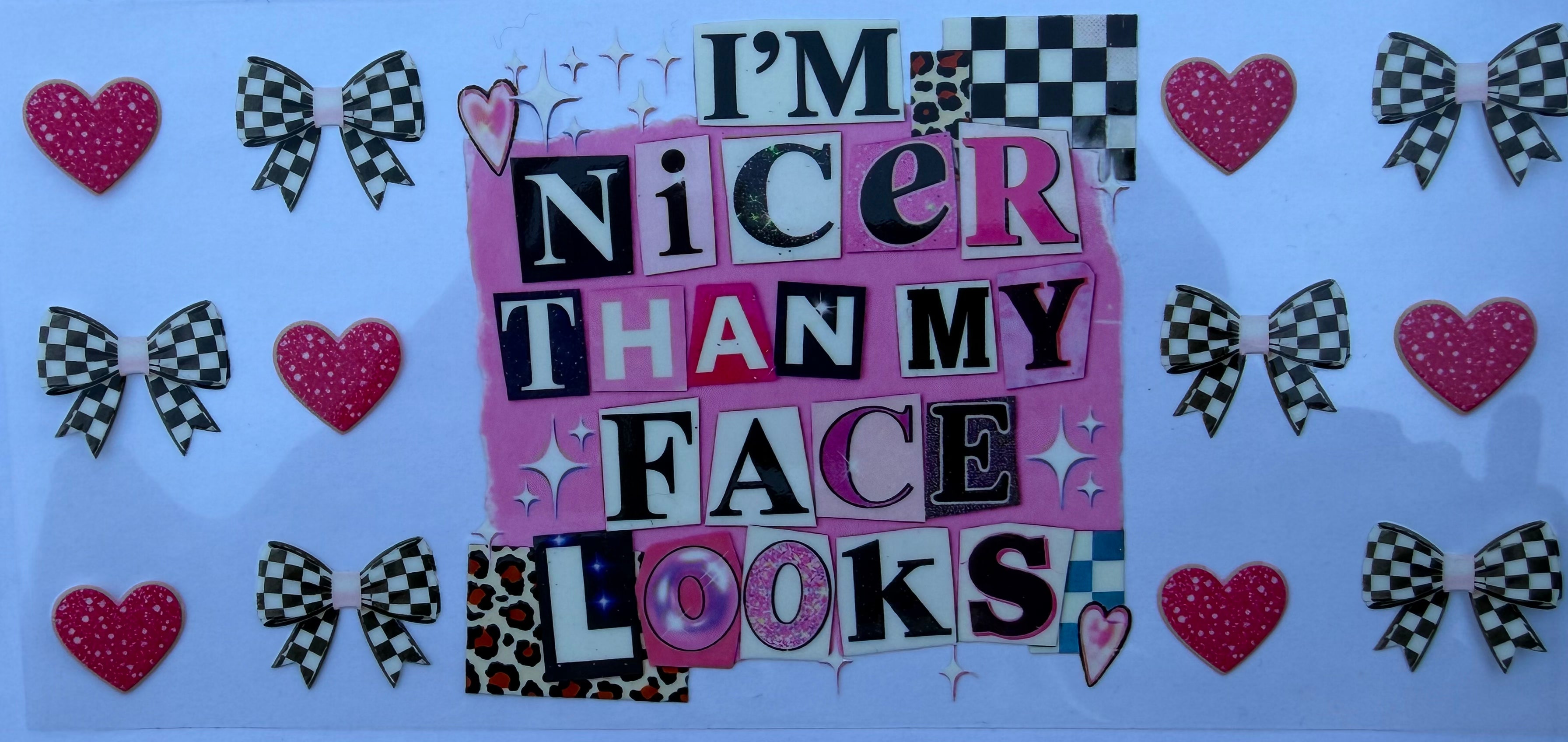 #227E Im Nicer than my face looks