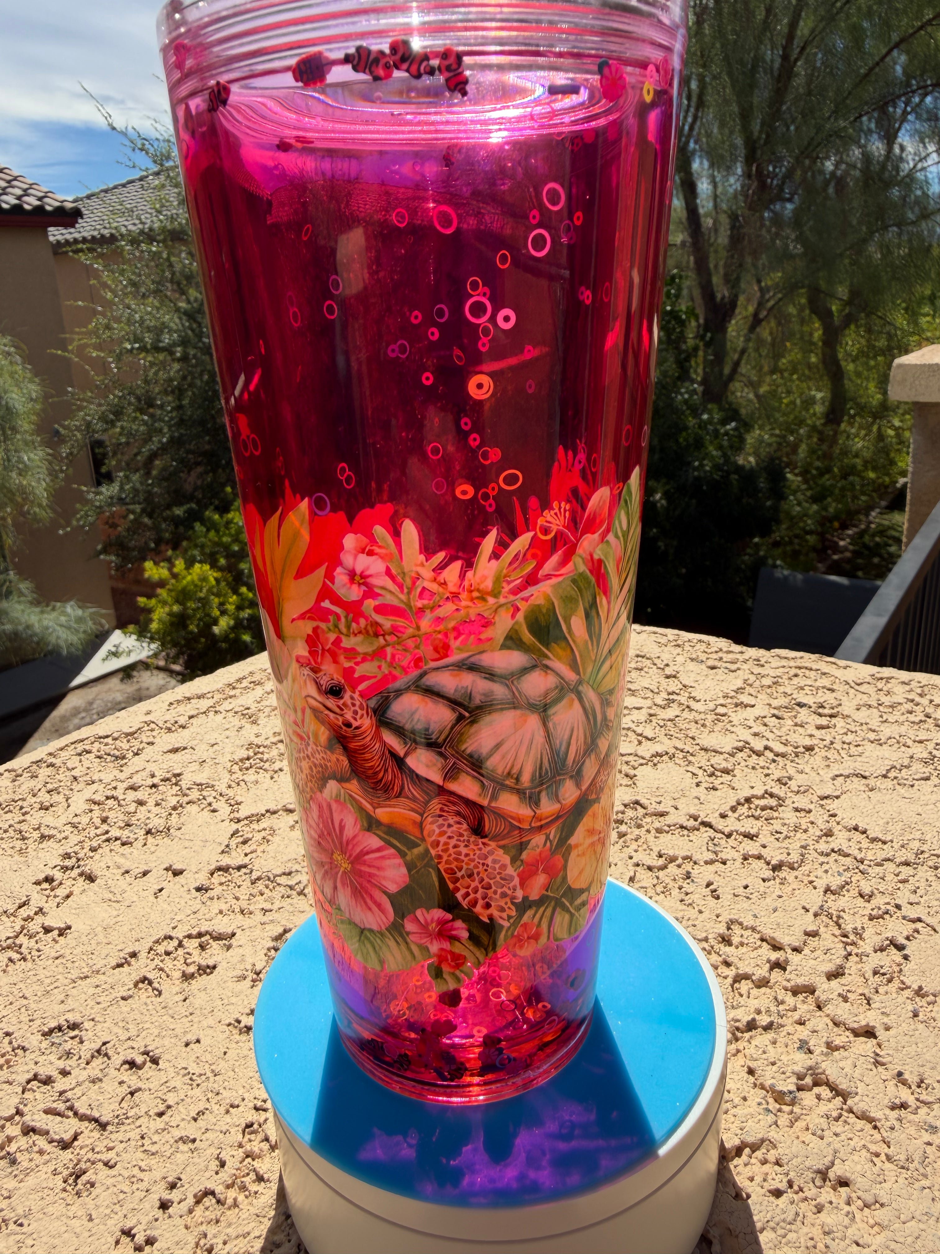 24oz Aquarium Flow Sea Turtle