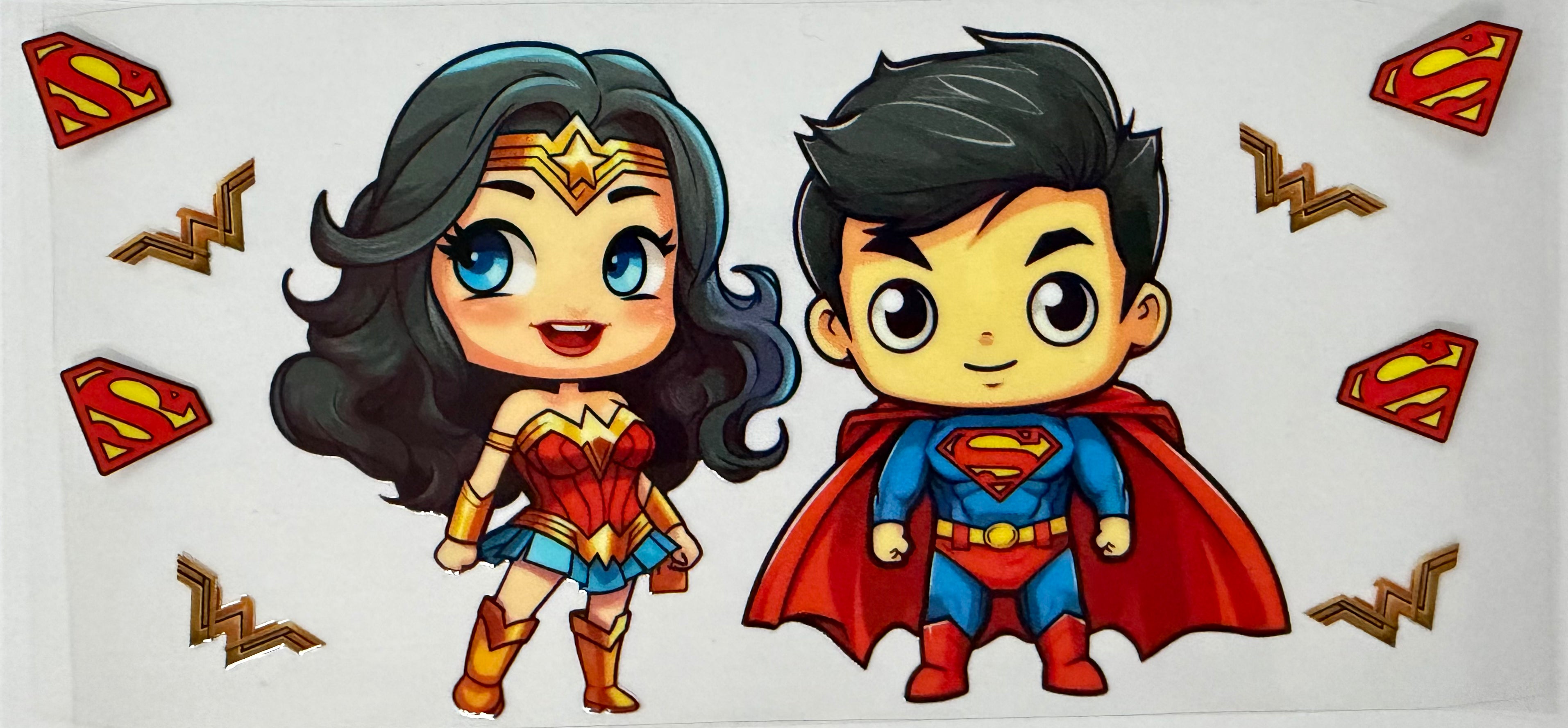 #123G wonderwomen and superman