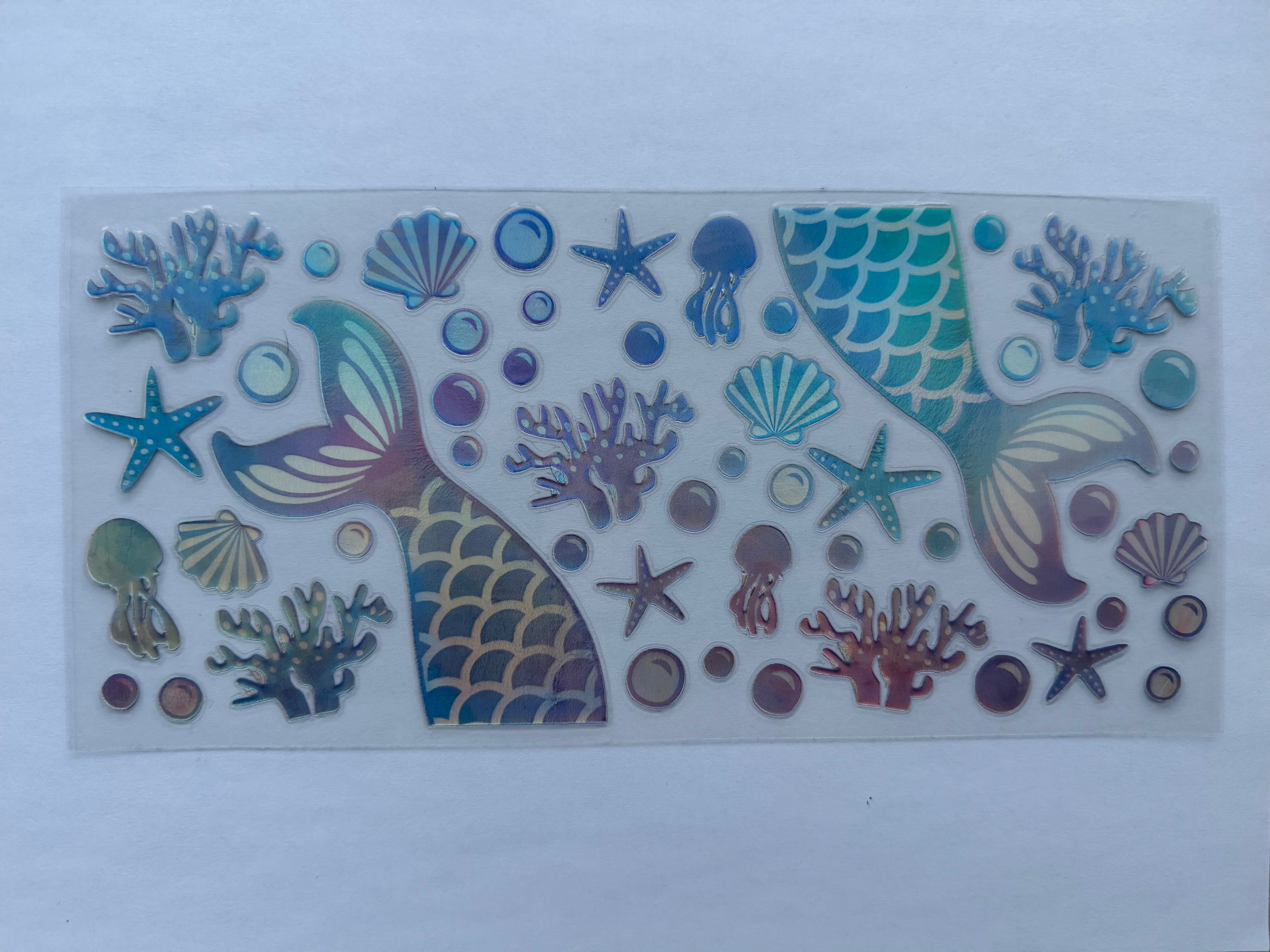#4A Mermaid Tails Holographic