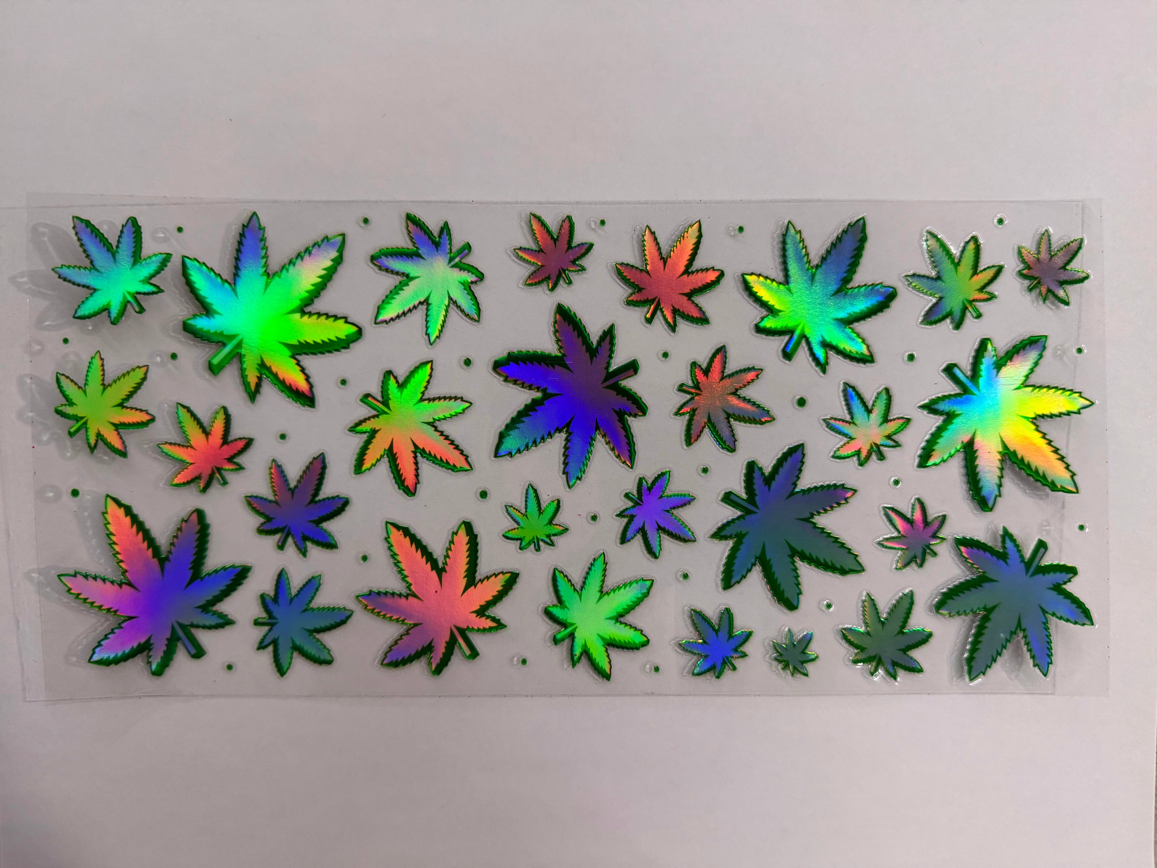 #36A Holographic 420 Leafs