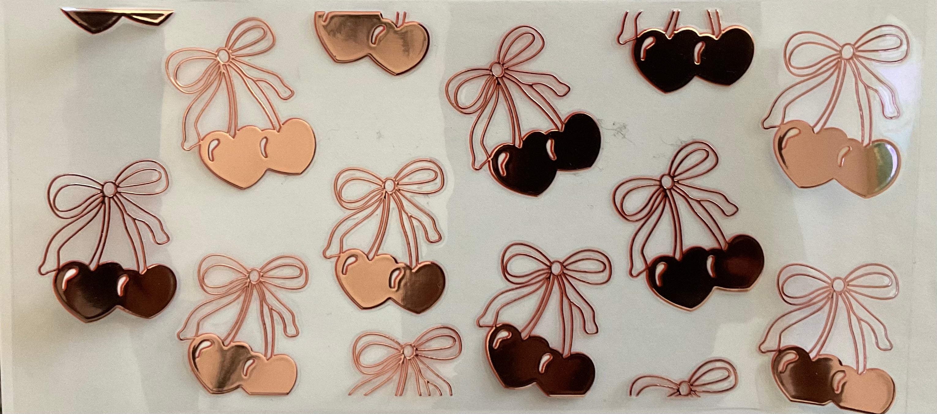 #325B Rose Gold Bows