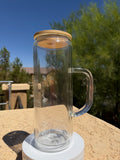 20oz Glass Cup w/ Handle