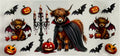 #431B Highland Cow Vampire
