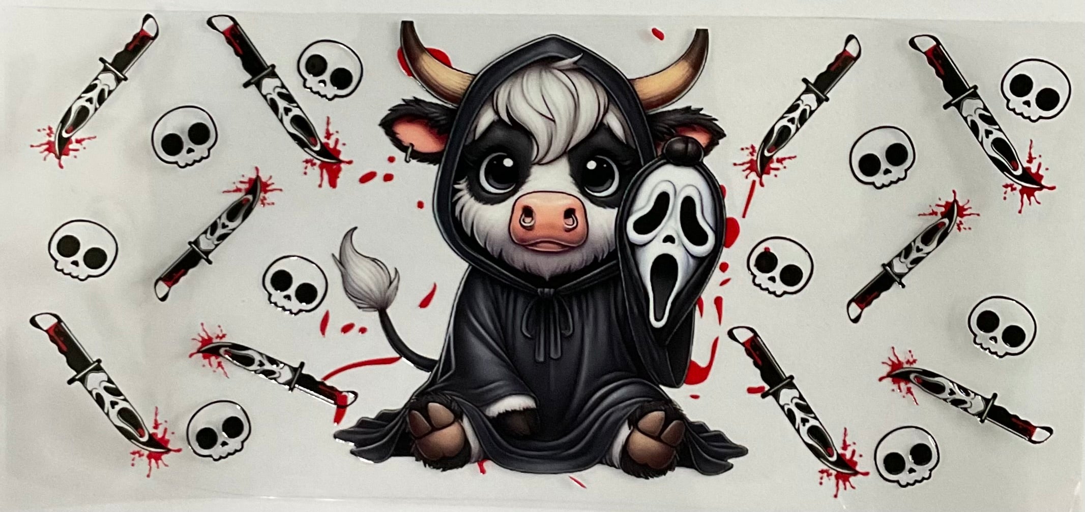 #432B Highland Cow Ghostface
