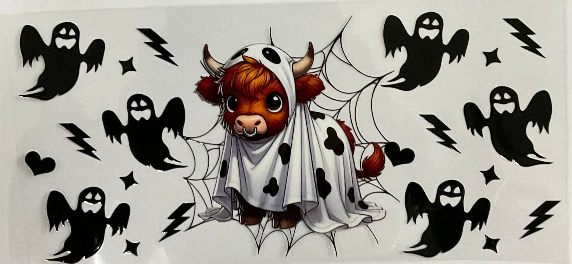 #434B Highland Cow Ghost