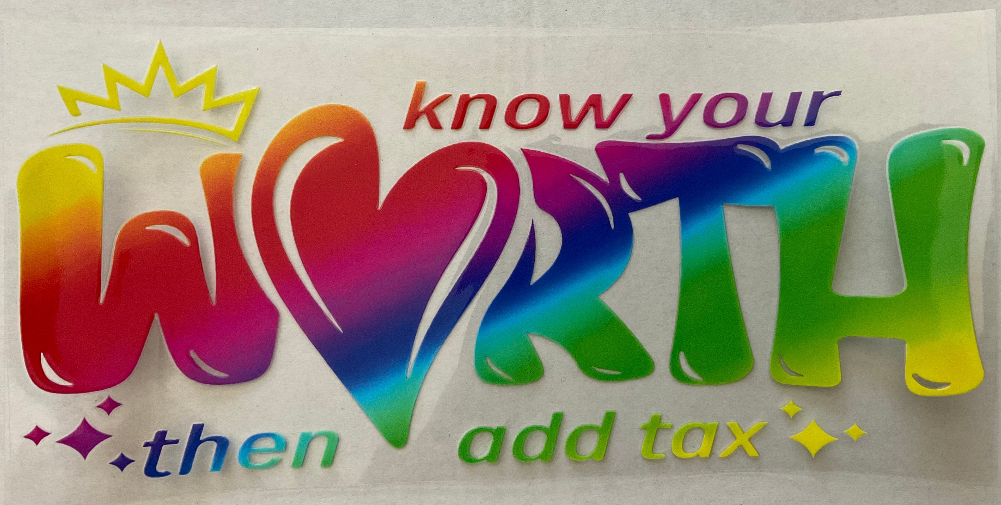 #86P Know Your Worth