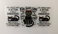 #75P Sassy Black Cat