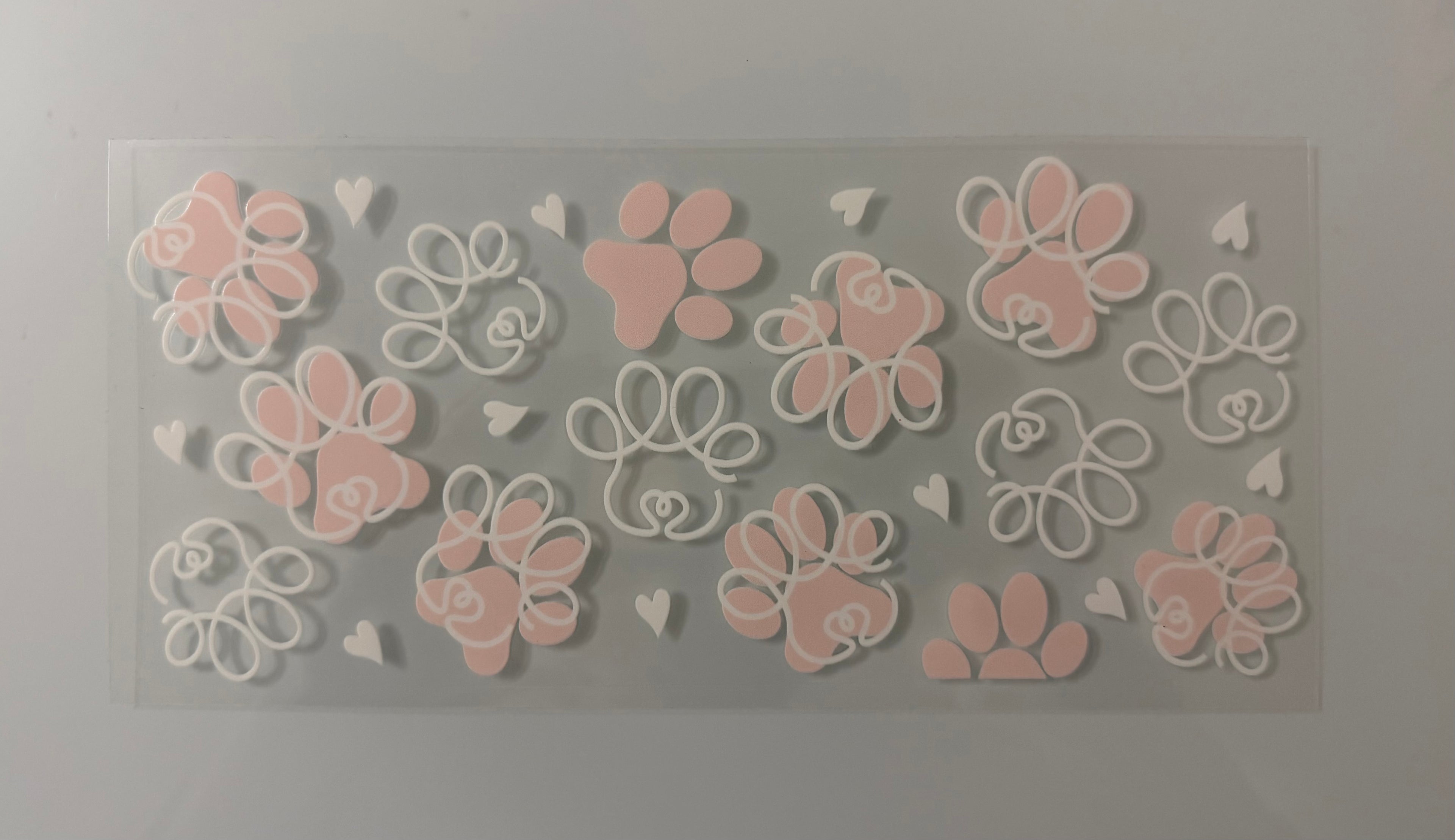 #70B Pink Dog Prints