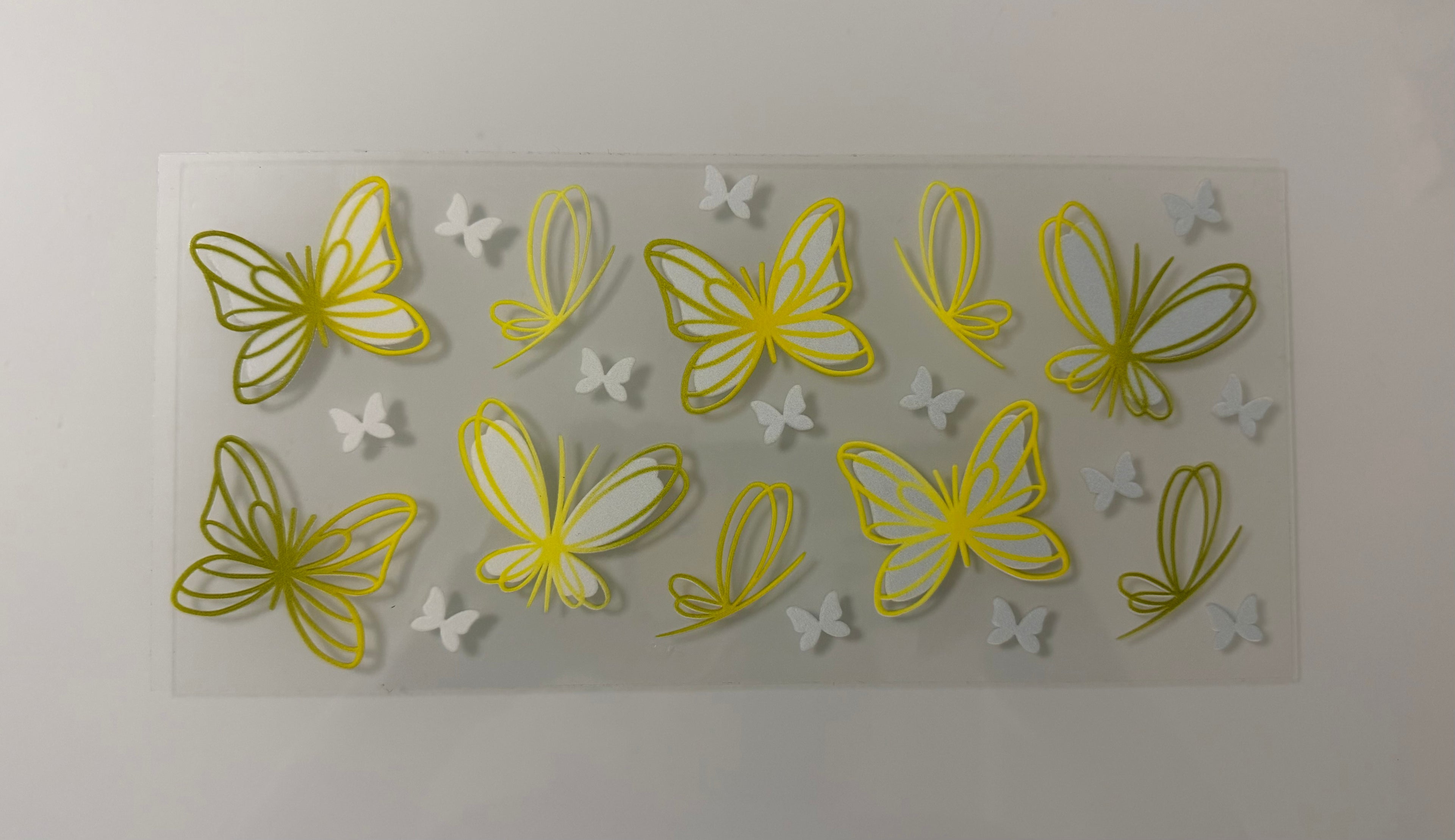 #78B Yellow Butterflies Double Sided