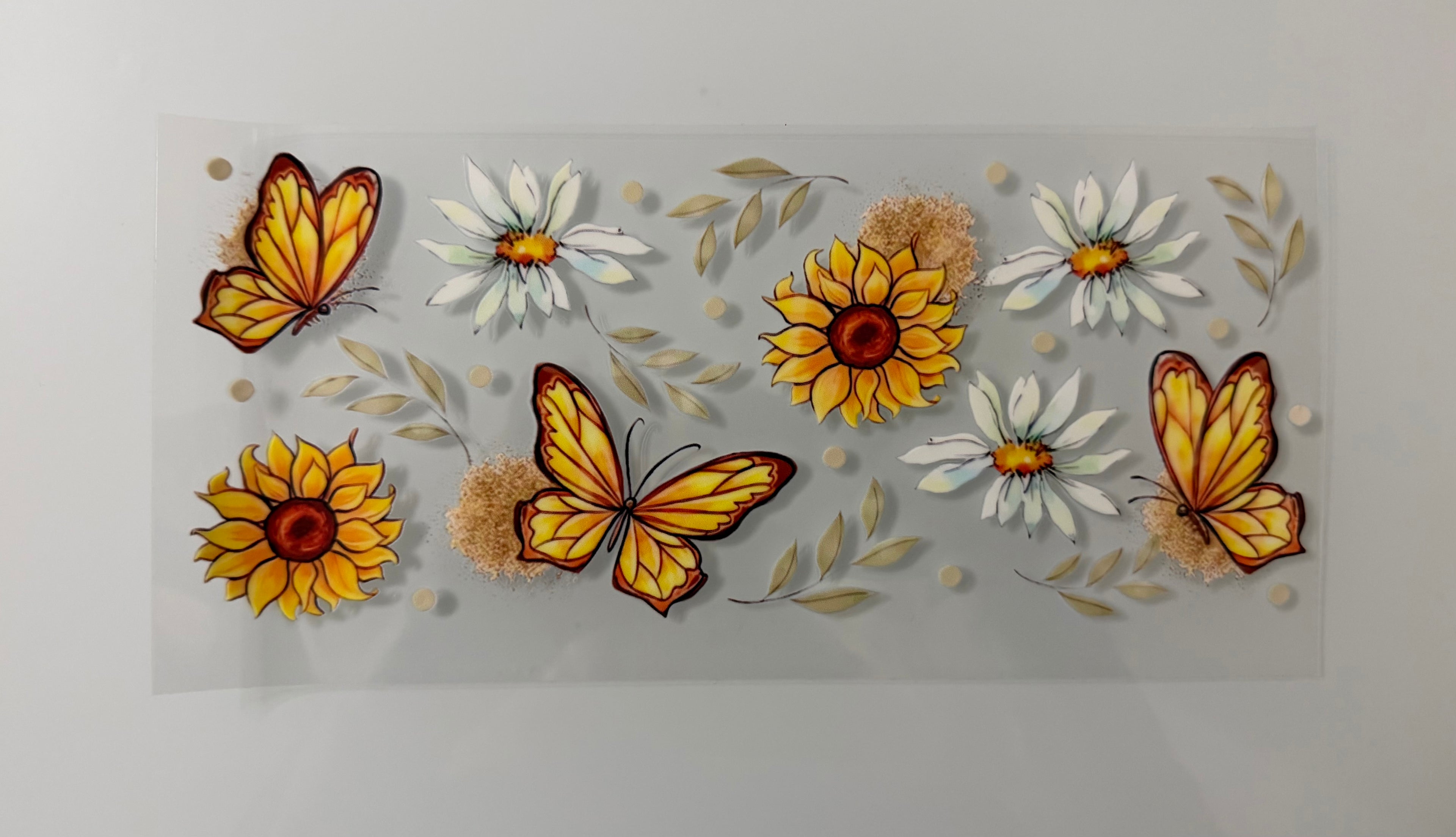#86A Sunflowers and Butterflies
