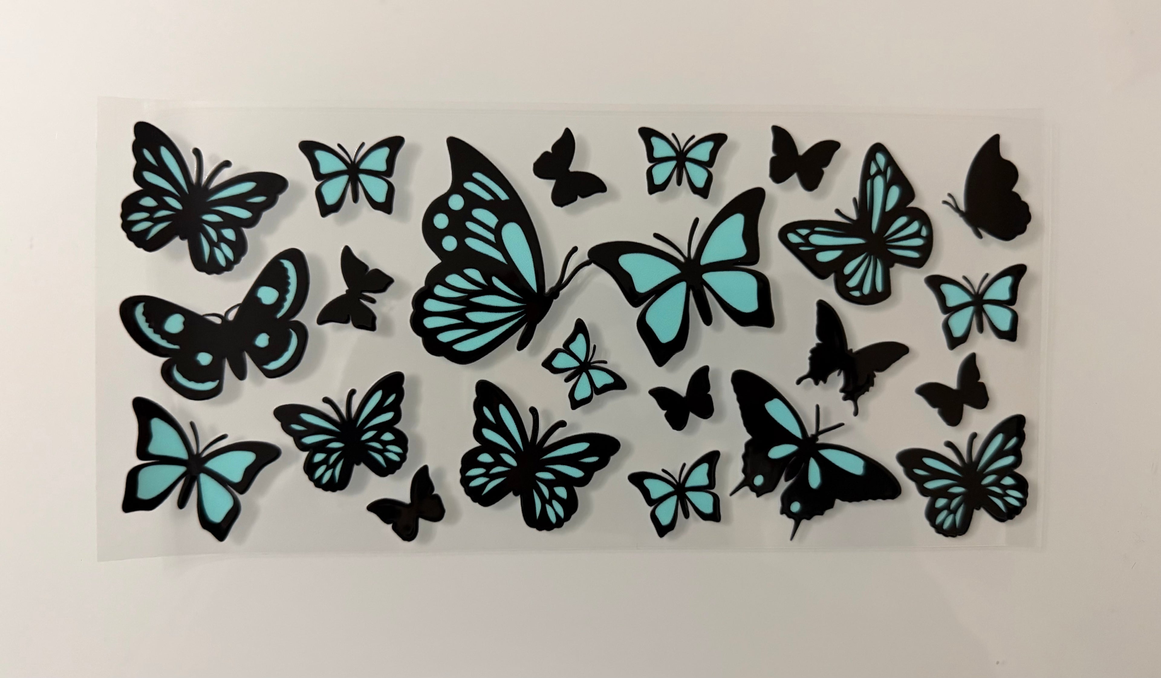 #108A Blue Butterflies