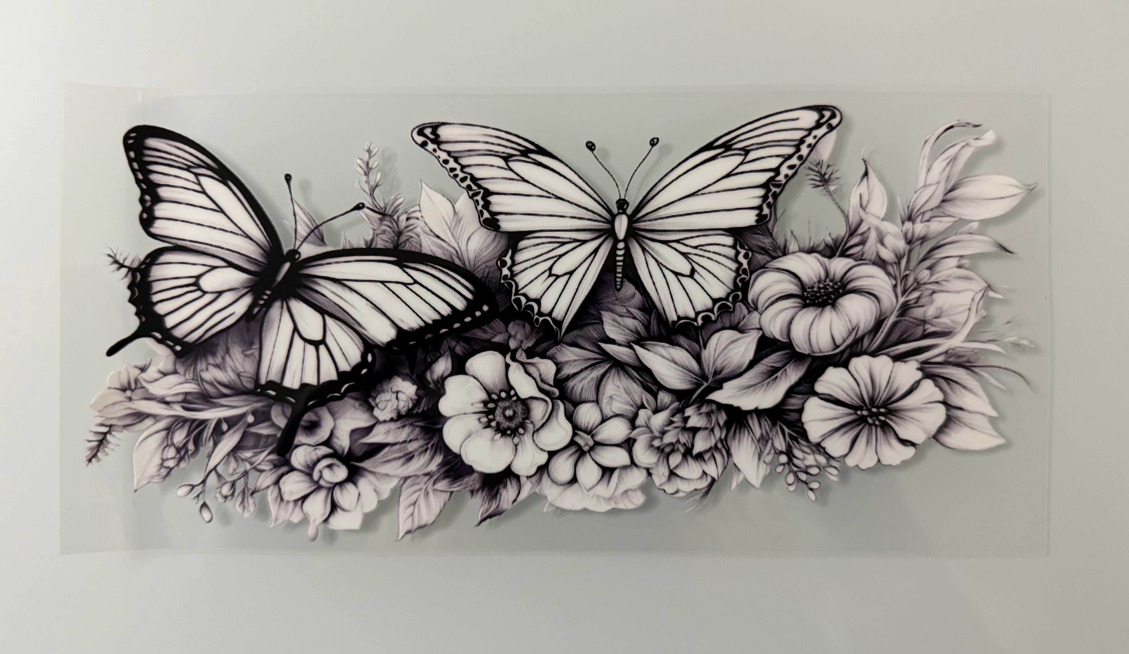 #131A Black and White Butterflies