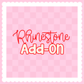 Rhinestone Filled Cup Add-On