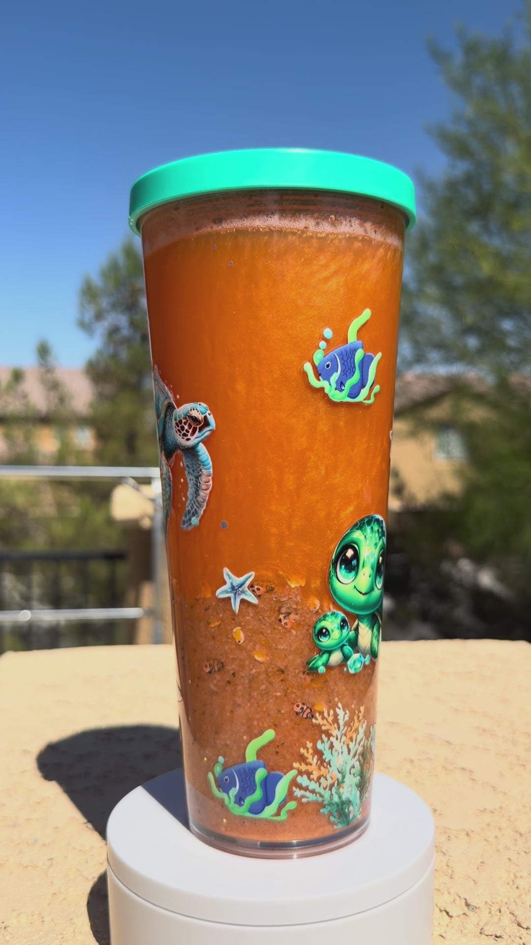 24oz Sunset Ocean Cup